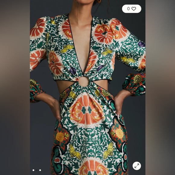 Anthropologie Dresses & Skirts - Let Me Be Floral Cut-Out Mini Dress from Anthropologie, Medium